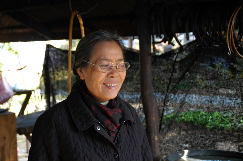 Kommaly Chantavong is grondlegger Mulberries zijden sjaals